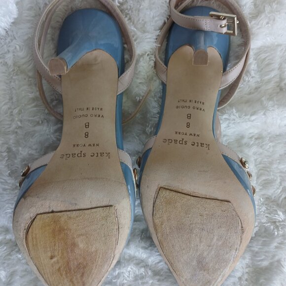 VINTAGE KATE SPADE LYDIA IN PERIWINKLE BLUE HEEL 8 - Picture 5 of 5